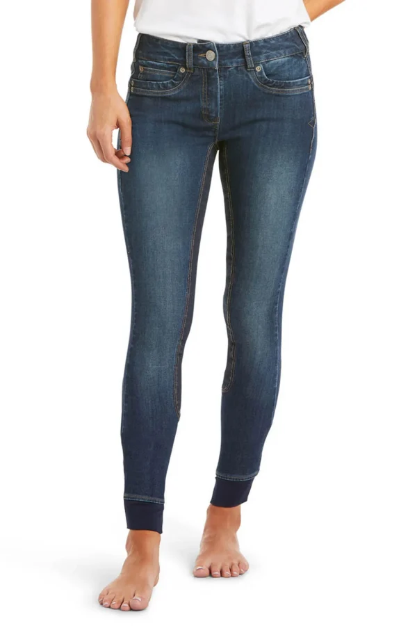 ariat Halo Denim dames helforsterkede ridebukser* Ridetights