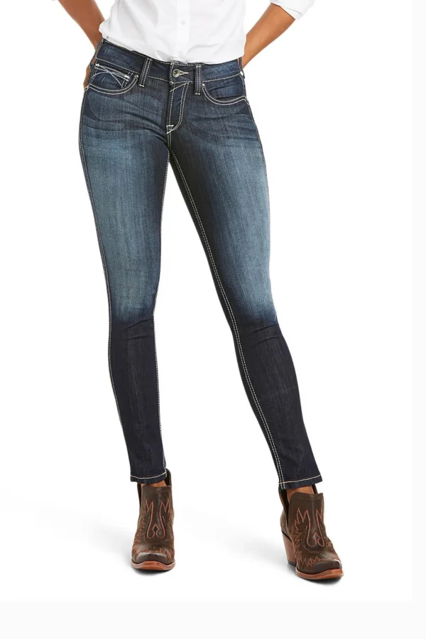 ariat Real Mid Rise Skinny Ella, dame* Jodhpur Ridebukser