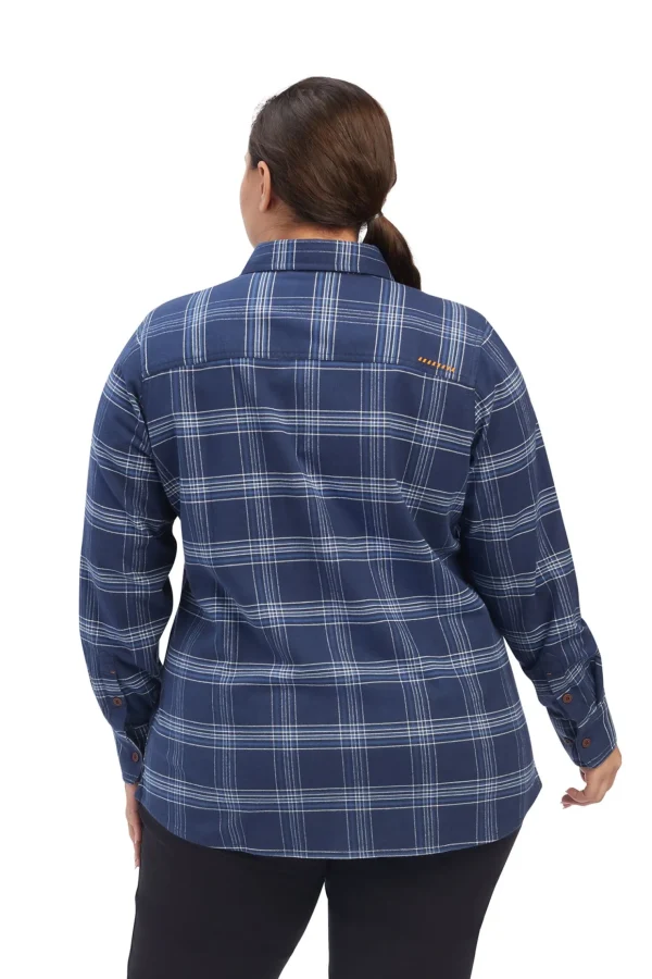 ariat Rebar Flannel DuraStretch langermet arbeidsskjorte til dame* Skjorter Og Topper