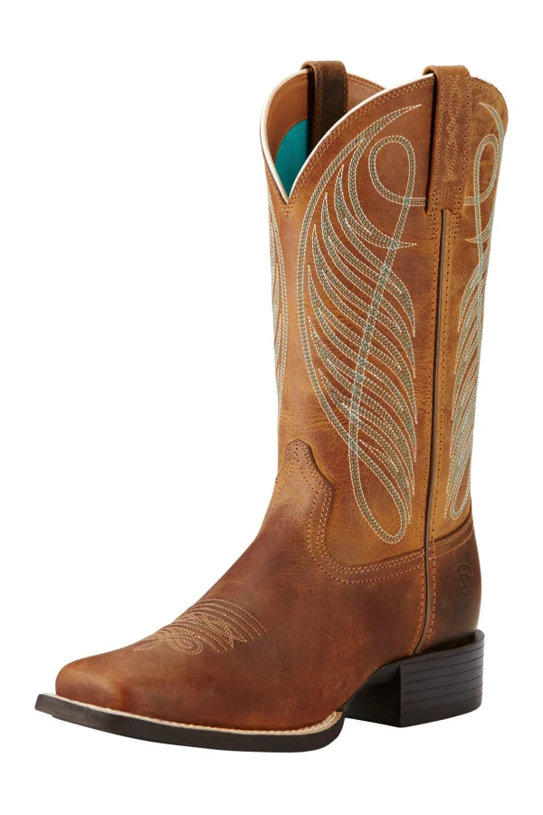 ariat Round Up Wide Square Toe dames westernstøvler* Western | Ridebukser