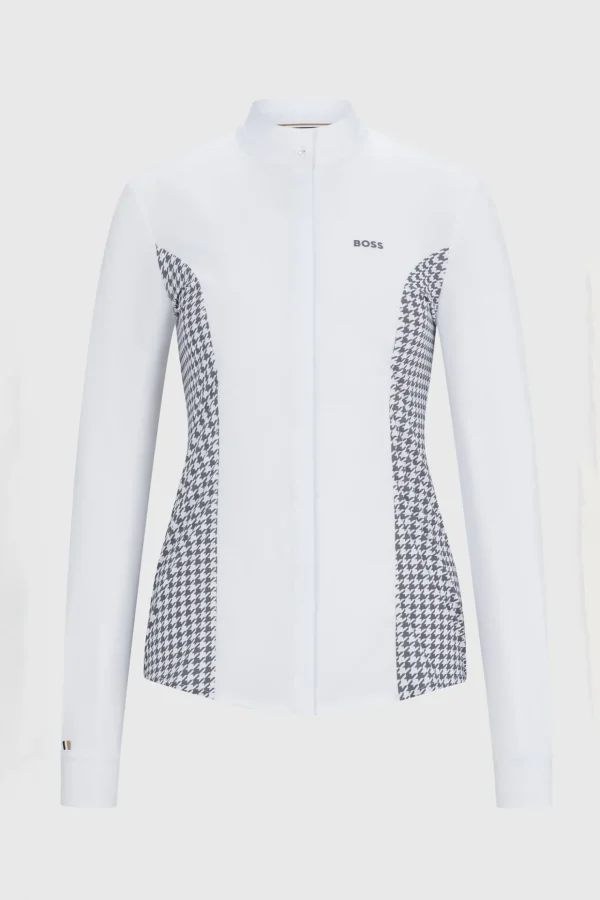 boss Emma showbluse Houndstooth* Stevne | Skjorter Og Topper