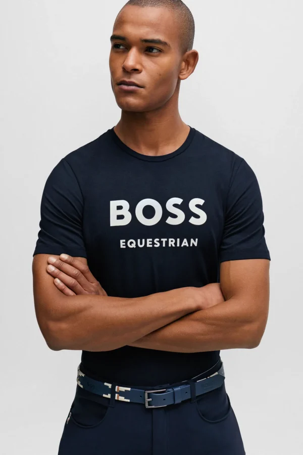 boss Pierce Logo T-skjorte* Rideskjorter