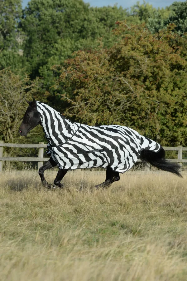 bucas Buzz-Off Zebra fluedekken med avtagbart halsstykke* Insektsdekken | Insektsdekken