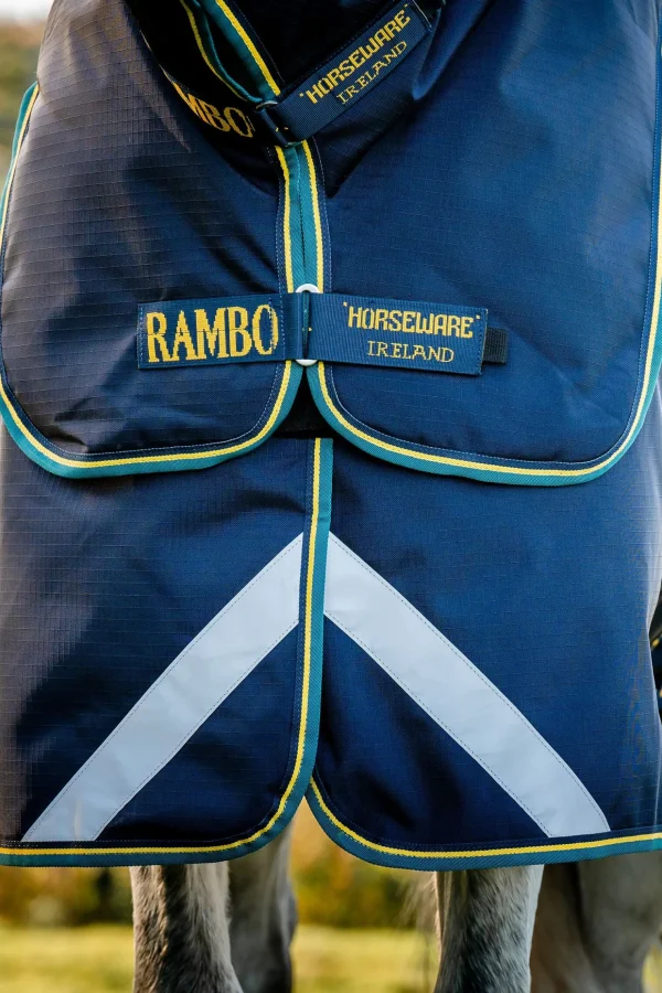 horseware Rambo Force 2.0 utedekken, 100g (100 g yttertøy med 100 g liner og 300 g liner)* Overgangsdekken & Vinterdekken | Regndekken