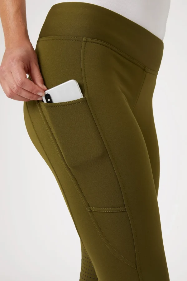 horze Active helforsterkede ridetights til vinteren med knegrip og telefonlomme* Ridetights