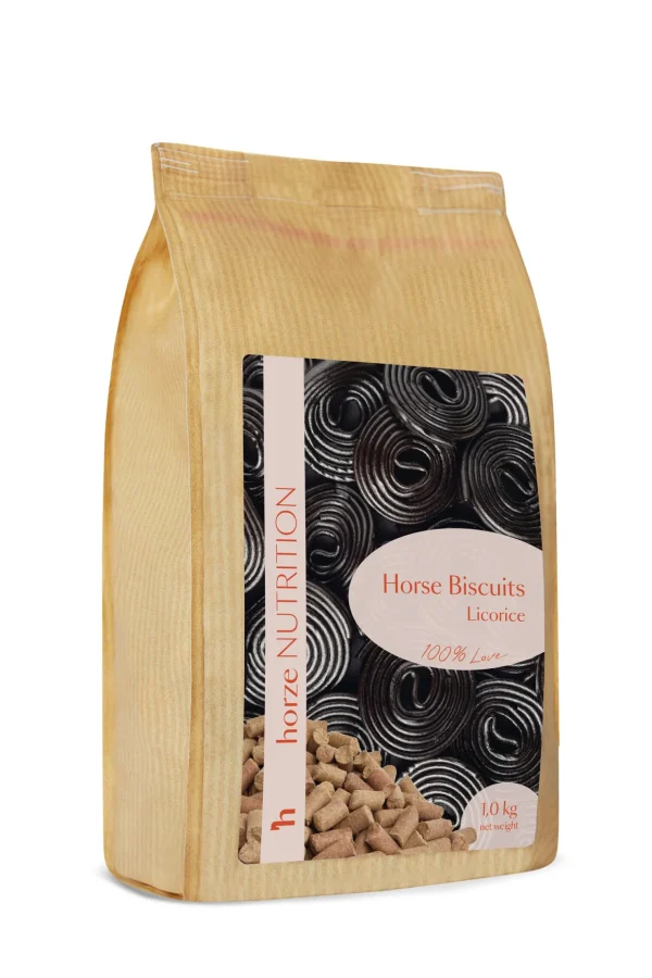 horze Biscuits godbiter, lakris, 1 kilo* Hestegodteri