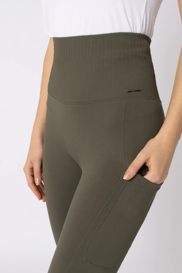 horze Janine sømløse, kneforsterkede ridetights med telefonlomme til dame* Ridetights