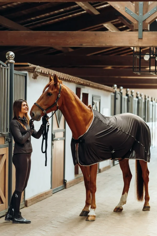 horze Kaitlin funksjonell treningsskjorte med blomsterkrage, barn* Gensere & Fleece