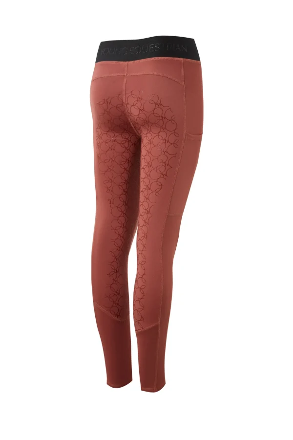 horze Leighton Teens helforsterkede ridetights med silikon og varmt fôr* Ridetights