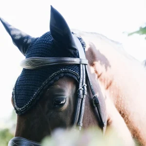 kentucky Horsewear lang ørehette med steiner og perler* Ørehetter | Ørehetter