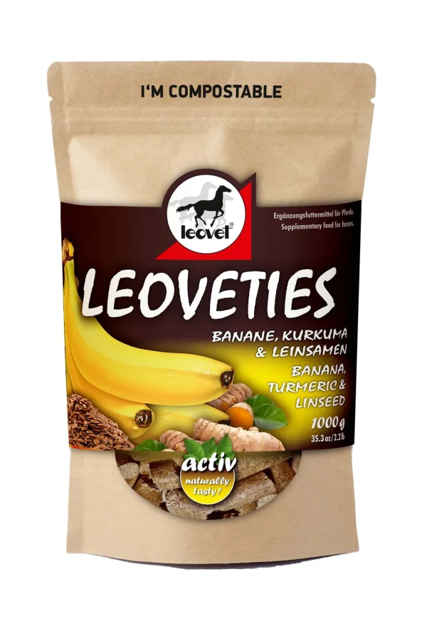 leovet ies Banana, trumeric and linseed, 1 Kg* Hestegodteri