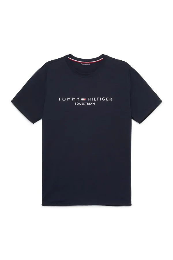 tommyhilfigerequestrian Tommy Hilfiger Equestrian Williamsburg T-skjorte med grafisk trykk og korte ermer* Rideskjorter