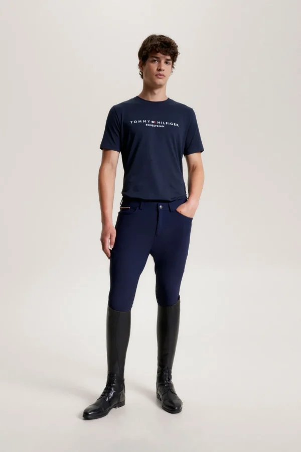 tommyhilfigerequestrian Tommy Hilfiger Equestrian Williamsburg T-skjorte med grafisk trykk og korte ermer* Rideskjorter