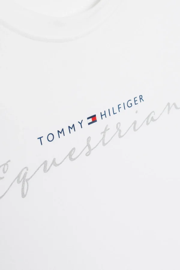 tommyhilfigerequestrian Tommy Hilfiger Equestrian Brooklyn T-skjorte med korte ermer og motiv* Skjorter Og Topper